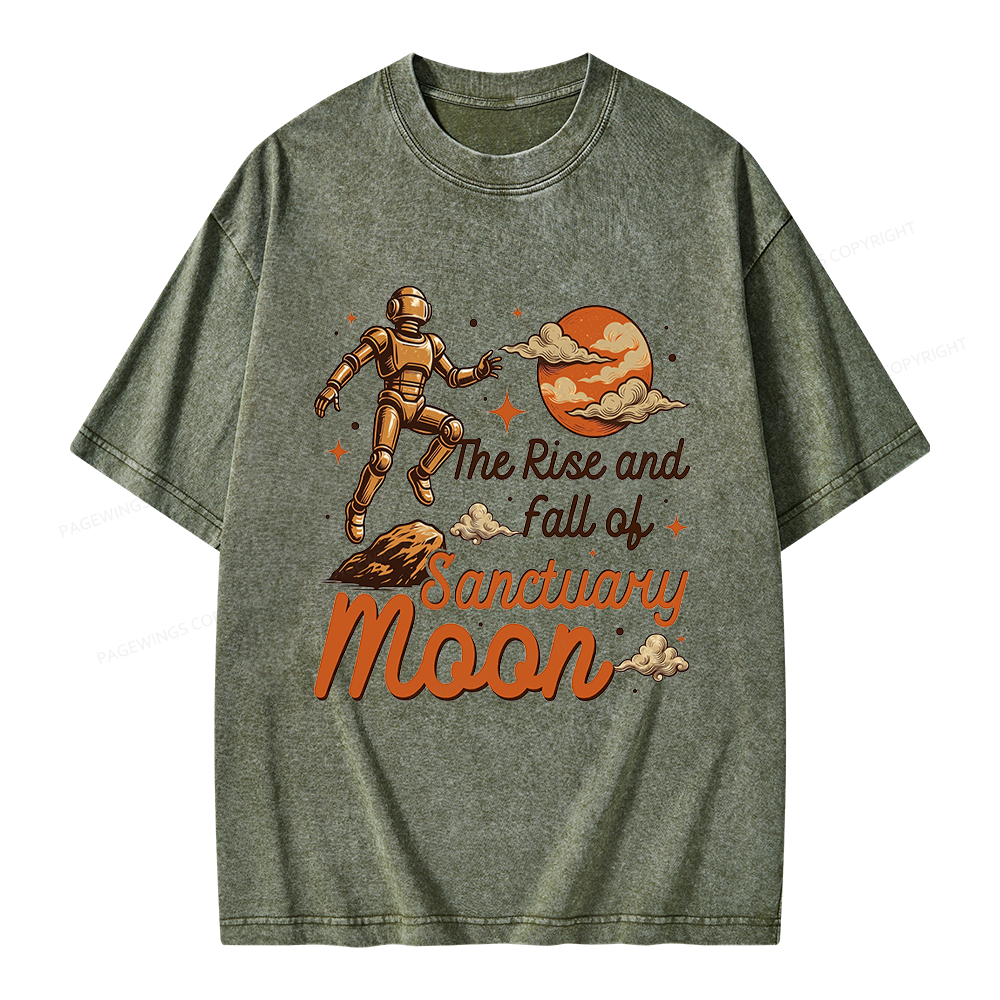 Pagewings Sci Fi Bookish Unisex Washed T-shirt