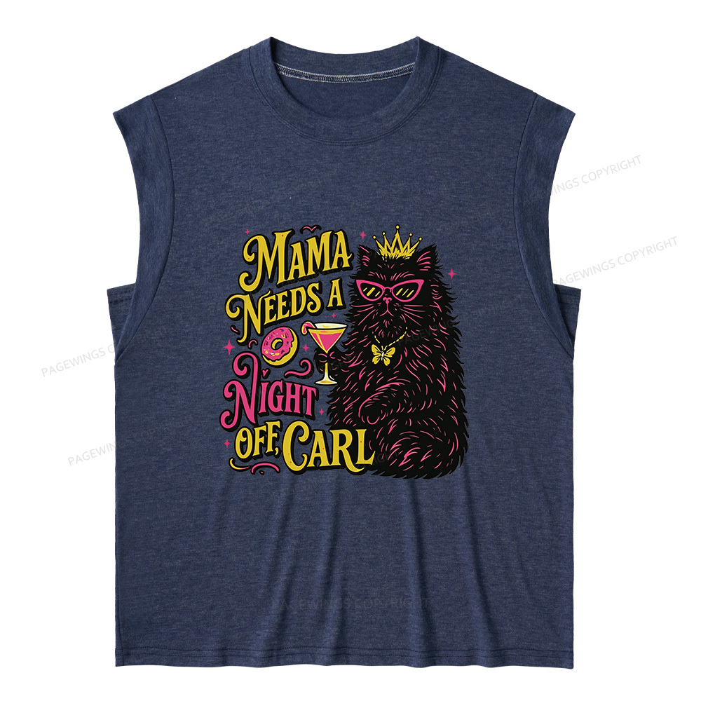 Pagewings Mama Needs A Night Off15176 Bookish Women's Heather Tank Top