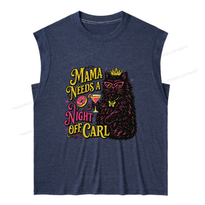 Pagewings Mama Needs A Night Off15176 Bookish Women's Heather Tank Top
