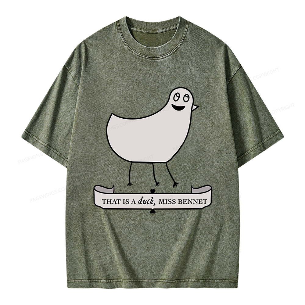 Pagewings That Is A Duck Unisex Washed T-shirt