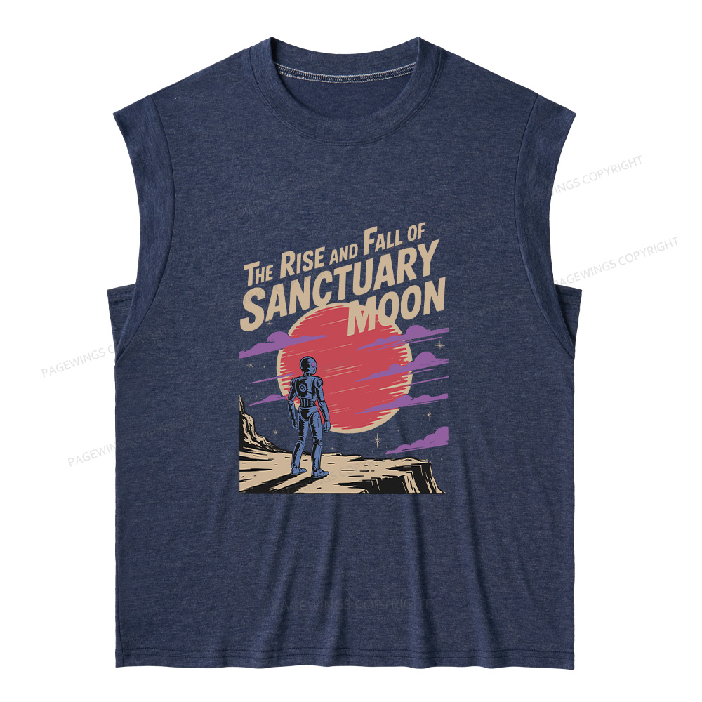 Pagewings The Rise And Fall Of Sanctuary Moon13254 Bookish Women's Heather Tank Top