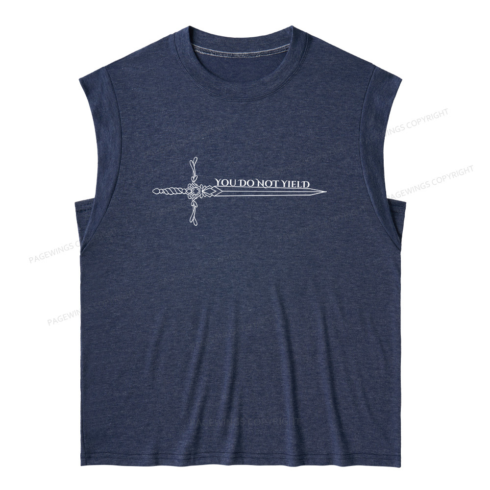 Pagewings You Do Not Yield13774 Bookish Women's Heather Tank Top