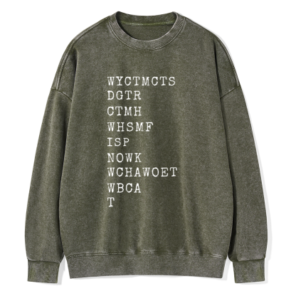 Pagewings Will You Come To My Cottage This Summer Unisex Washed Sweatshirt