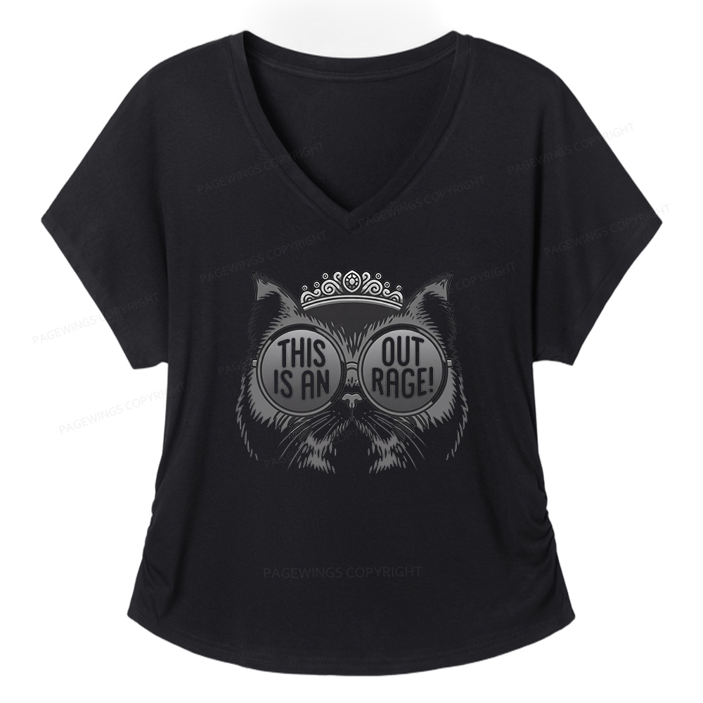 Pagewings Sci Fi Bookish16430 Soft Women's Modal V-neck T-shirt