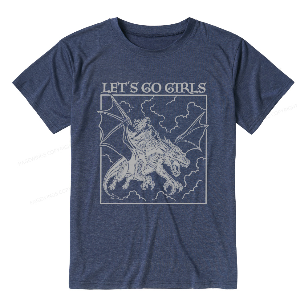 Pagewing Let's Go Girls16145 Bookish Unisex Heather T-Shirt