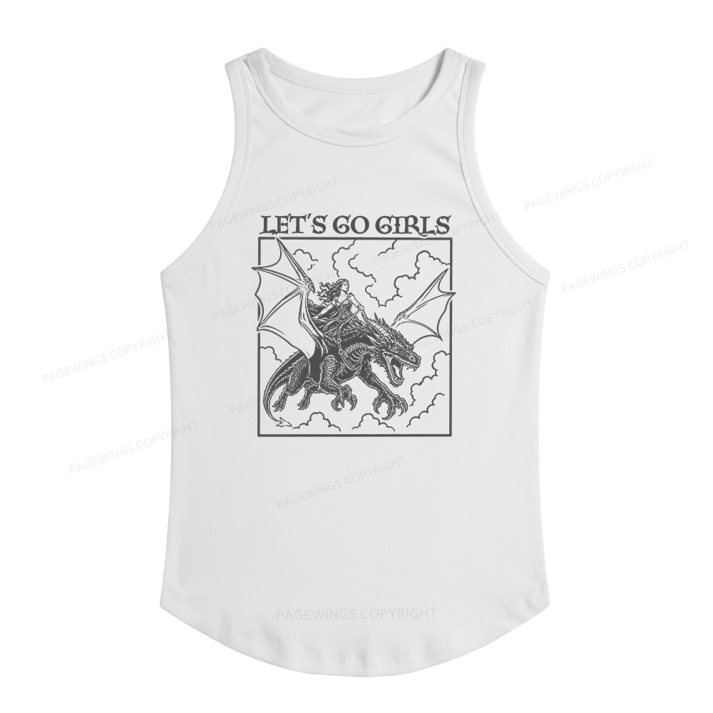 Pagewing Let's Go Girls16145 Women's Fitted Tank Top