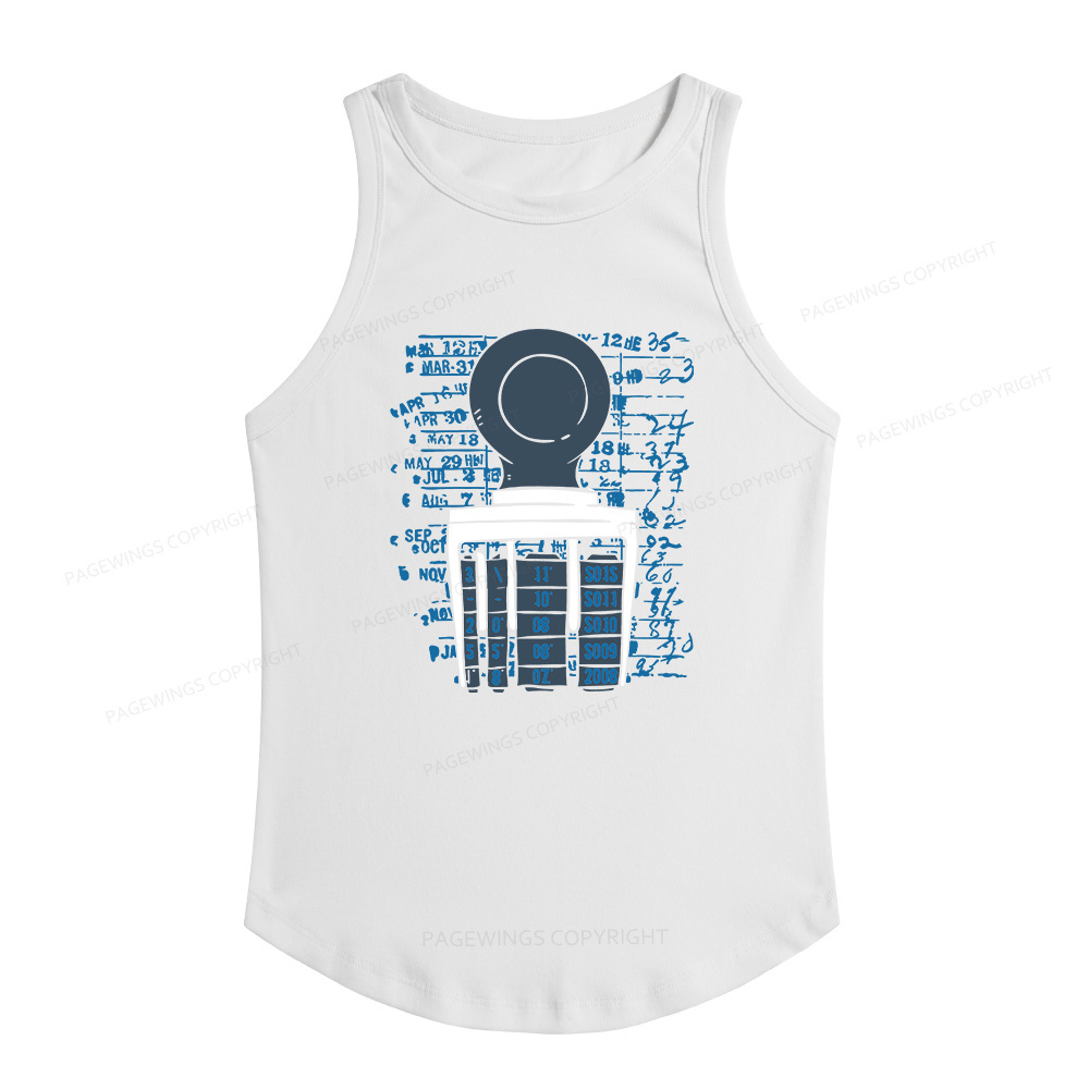 Pagewings Books Library Stamp16436 Women's Fitted Tank Top