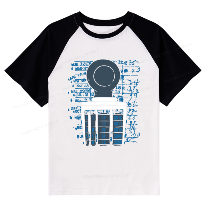 Pagewings Books Library Stamp Bookish Raglan T-shirt