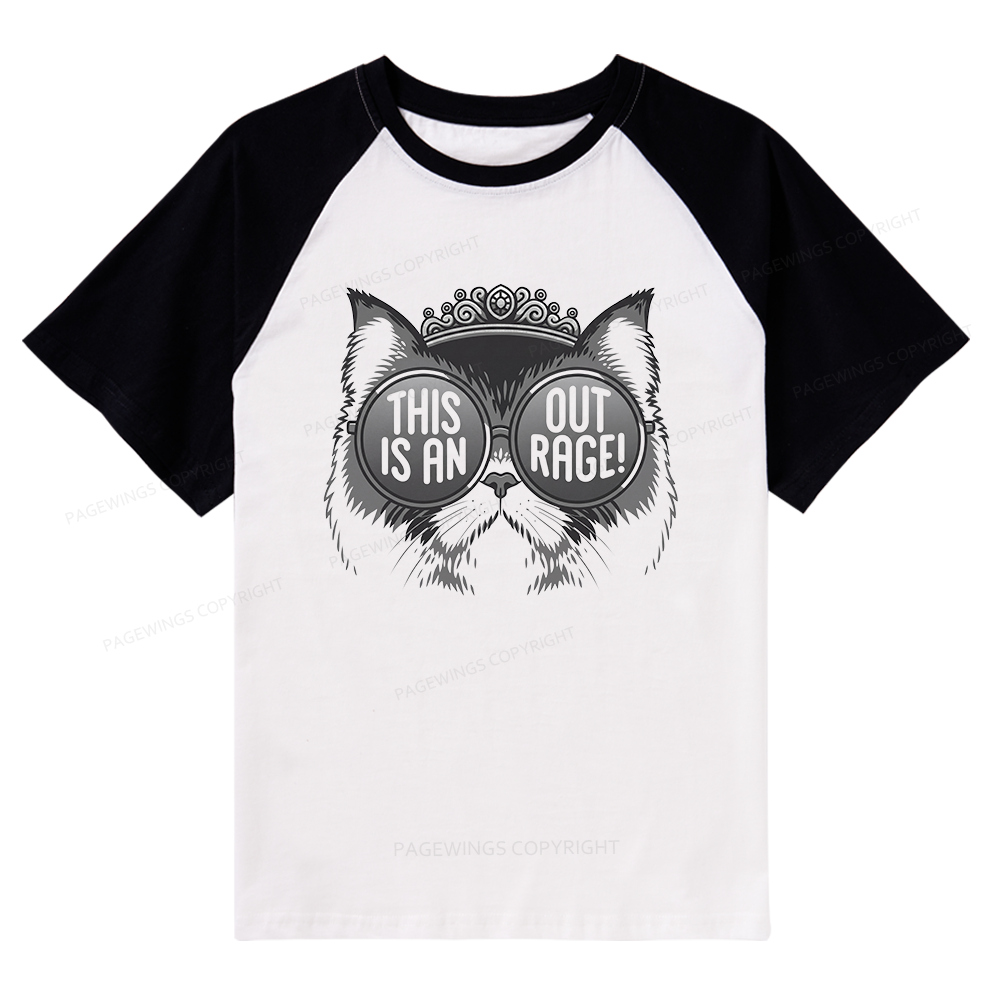 Pagewings Pagewings Sci Fi Bookish Raglan T-shirt