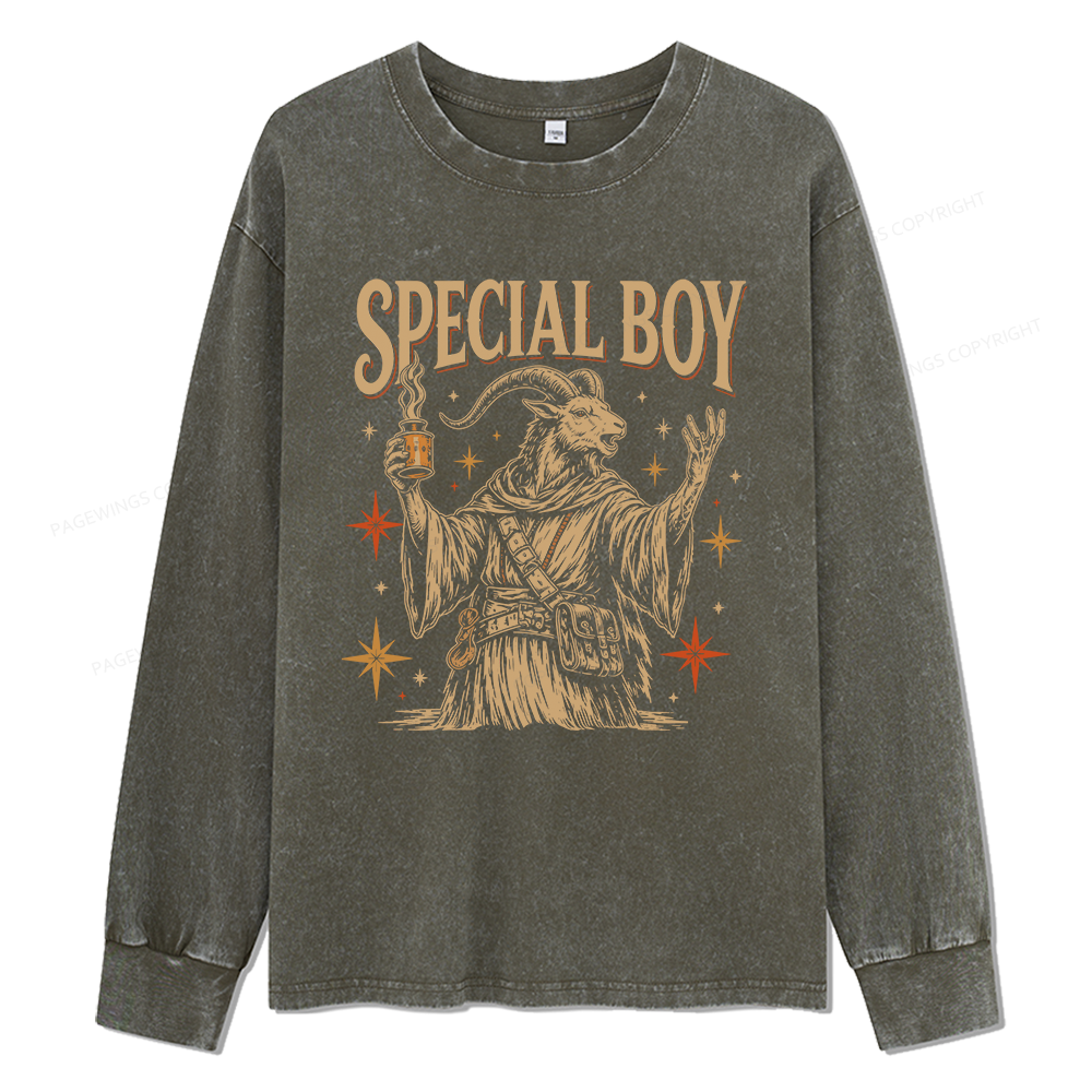 Pagewings Read Sci-Fi Book Unisex Washed Long Sleeve T-shirt