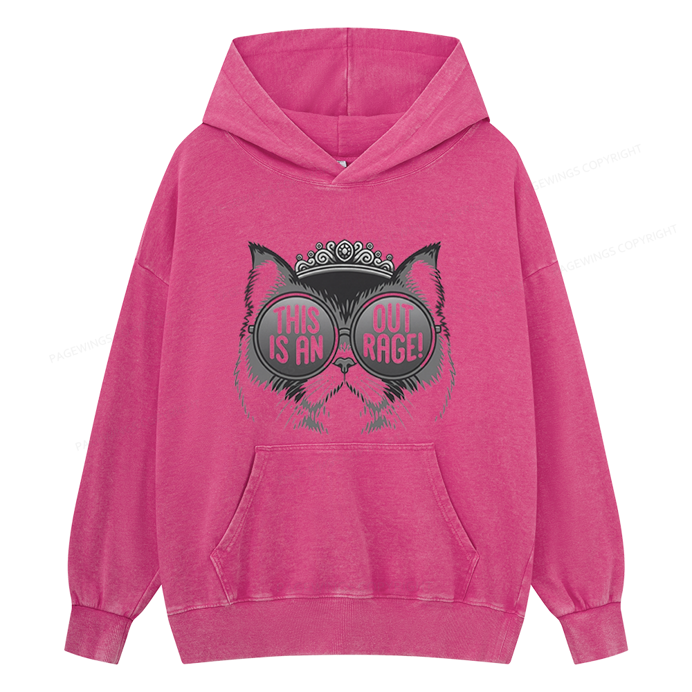 Pagewings Sci-Fi Book Lover Unisex Washed Hoodie