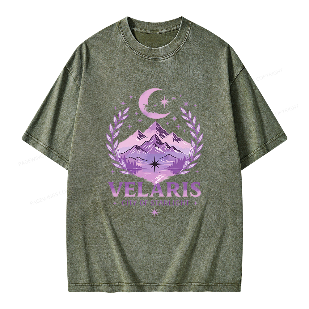 Pagewings Fantasy Book Lover Unisex Washed T-shirt