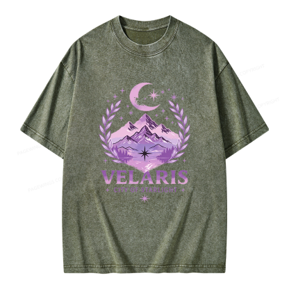 Pagewings Fantasy Book Lover Unisex Washed T-shirt
