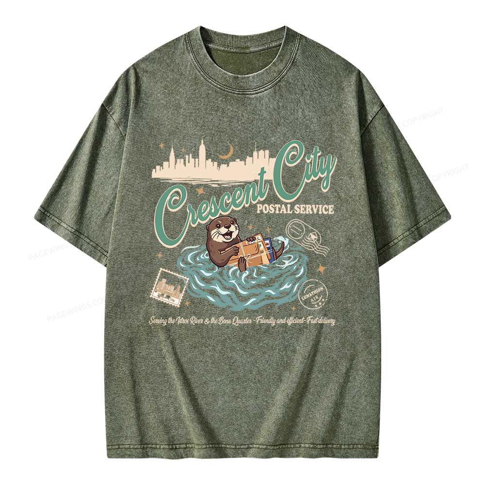 Pagewings Fantasy Book Lover Unisex Washed T-shirt