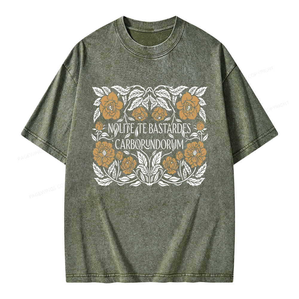 Pagewings Dystopian Book Lovers Unisex Washed T-shirt