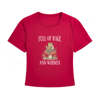 Pagewings Full of Rage and Whimsy Women's Baby Tee