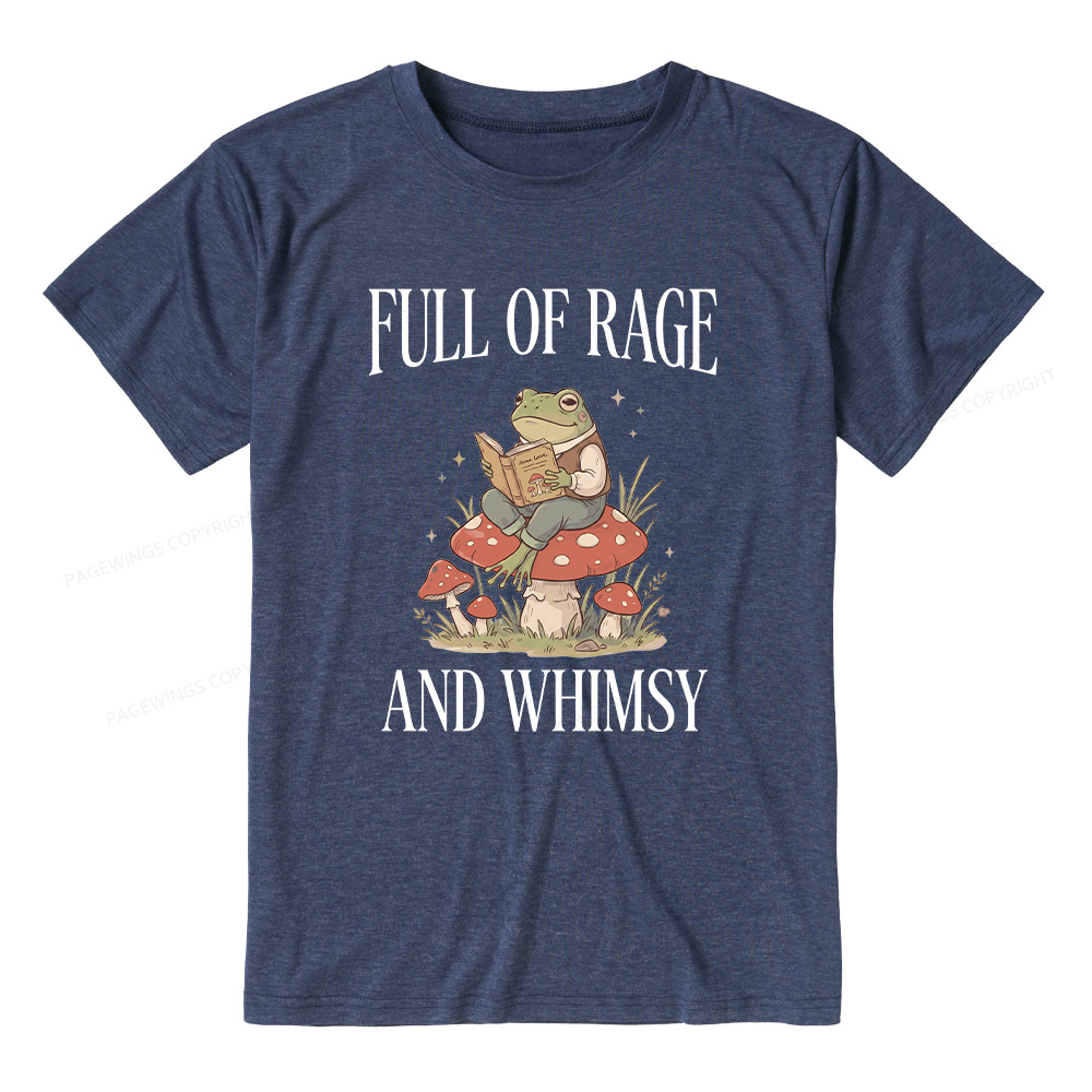 Pagewings Full of Rage and Whimsy  Unisex Heather T-Shirt