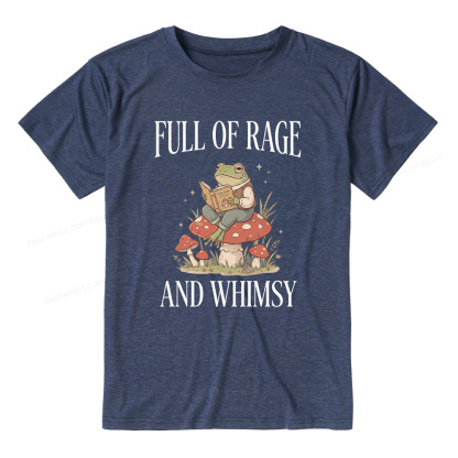 Pagewings Full of Rage and Whimsy  Unisex Heather T-Shirt
