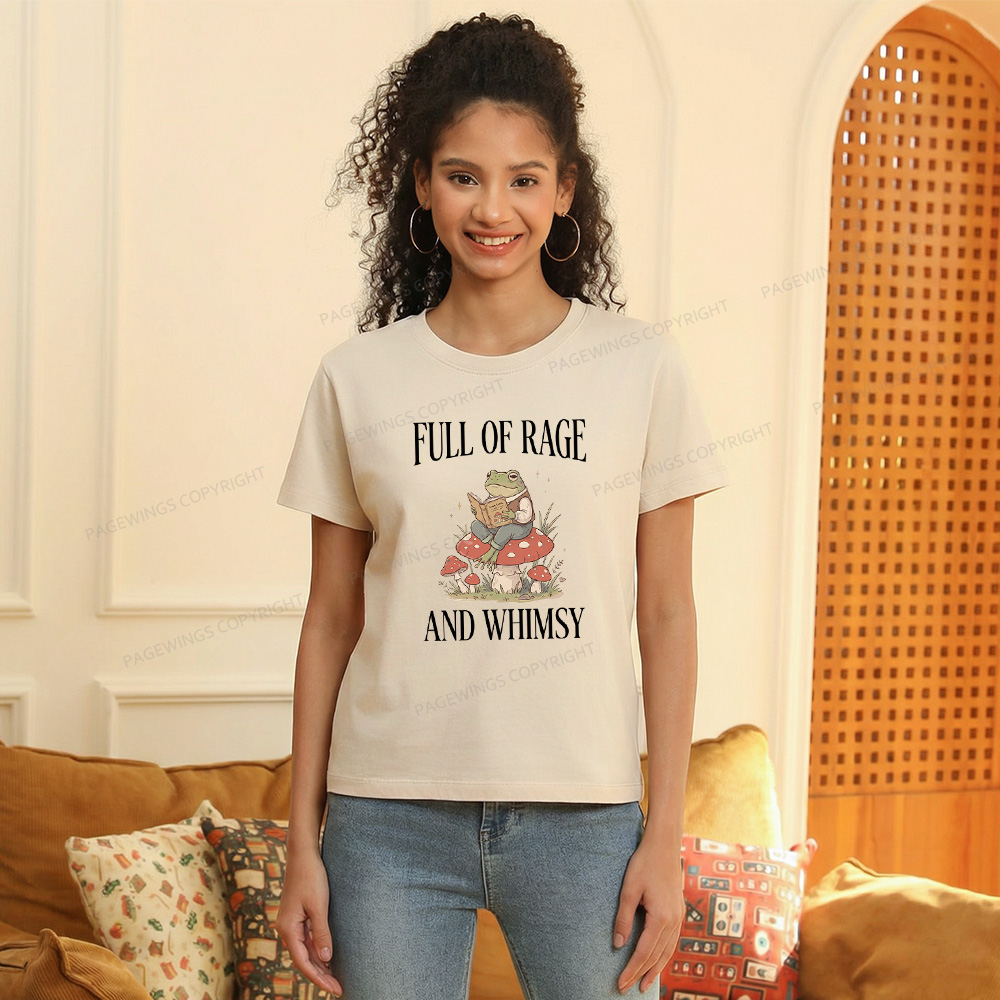 Pagewings Full of Rage and Whimsy Women's Washed T-shirt