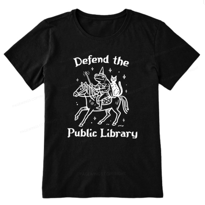 Pagewings Defend the Public Library Unisex Classic T-shirt