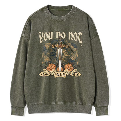 Pagewings You Do Not Yield Unisex Washed Sweatshirt