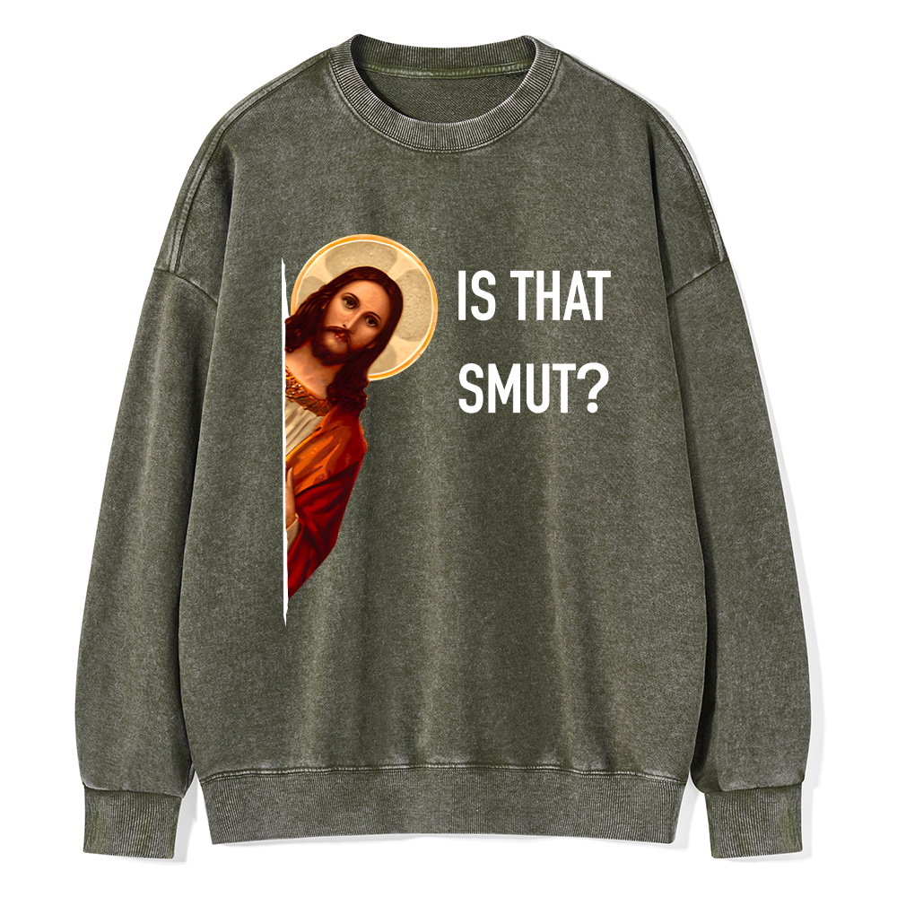 Pagewings Is That Smut Unisex Washed Sweatshirt