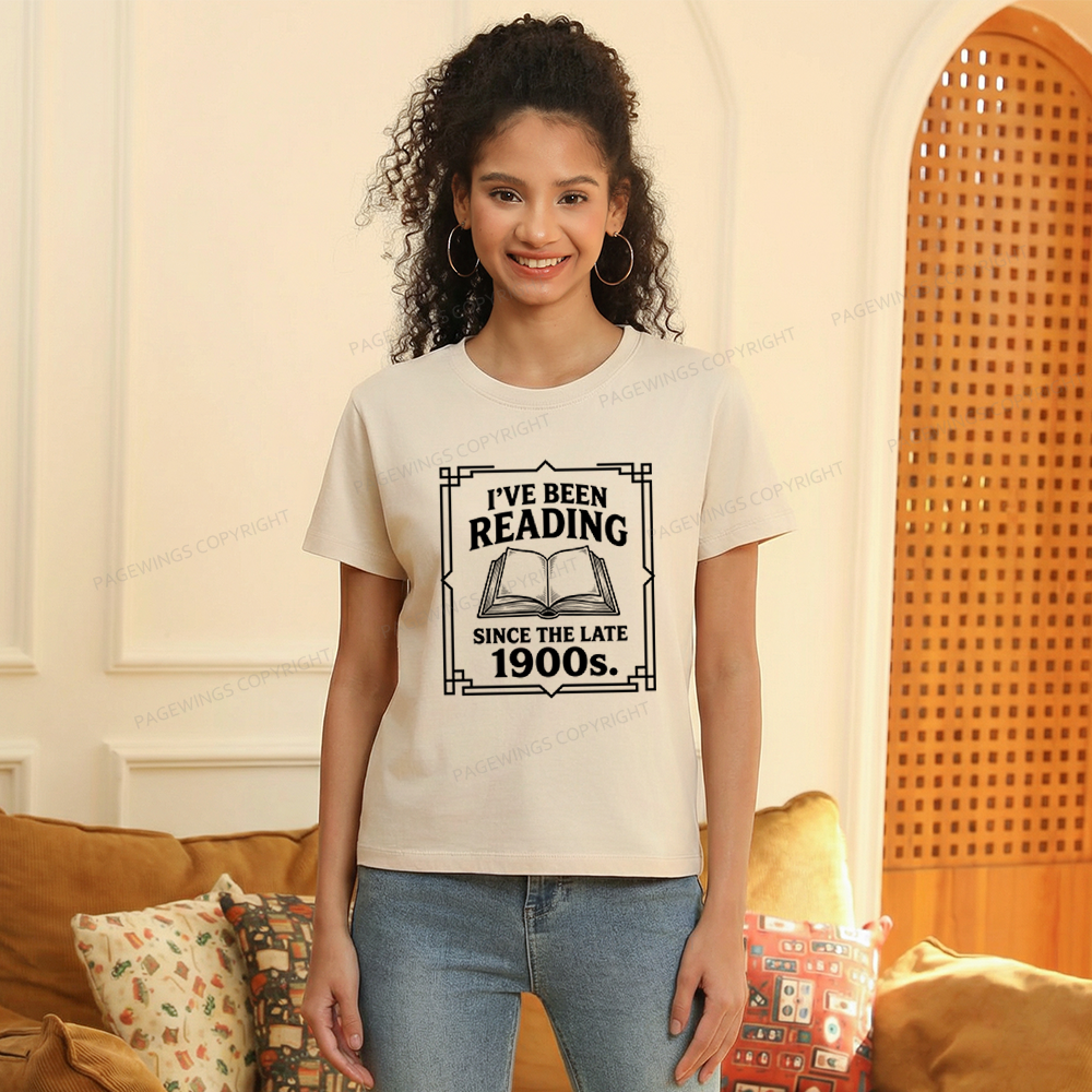 Pagewings I’ve Been Reading Since The Late 1900s Women's Washed T-shirt