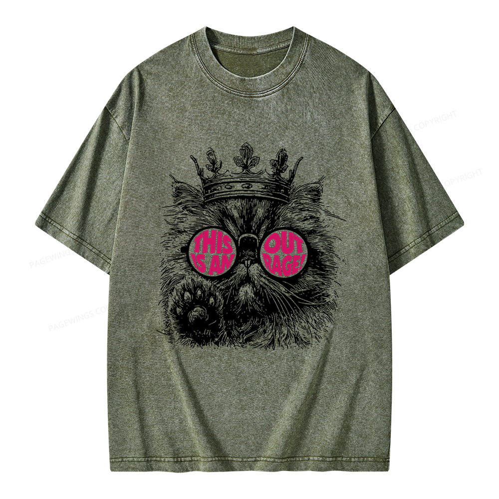 Pagewings Sci-Fi Book Lover Unisex Washed T-shirt