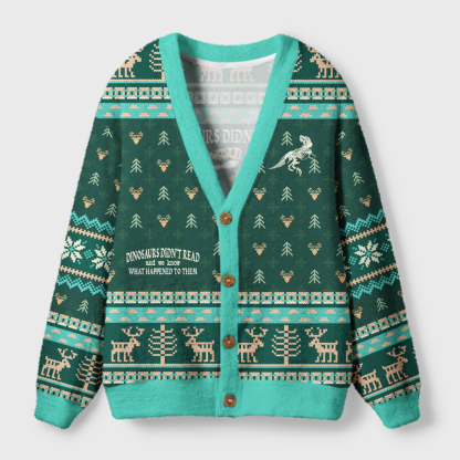 Pagewings Read And We Know What Happened To Them Light Knit Unisex Cardigan Sweaters