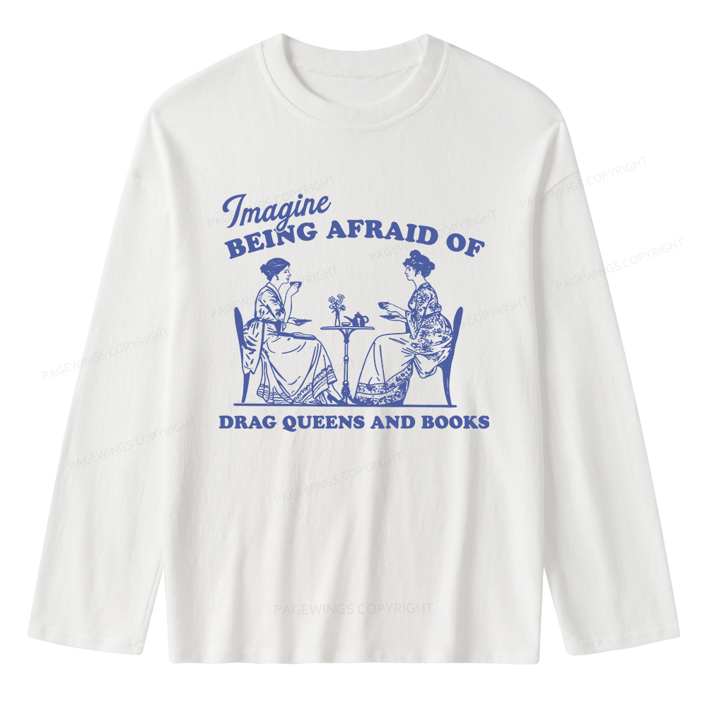 Pagewings Drag Queens Unisex Lightweight Long Sleeve T-Shirt