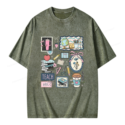 Pagewings Librarian Unisex Washed T-shirt