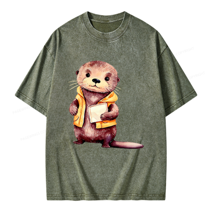 Pagewings Fantasy Books Lover Unisex Washed T-shirt