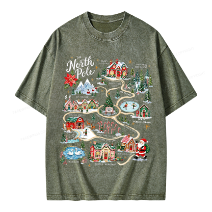 Pagewings Christmas Unisex Washed T-shirt