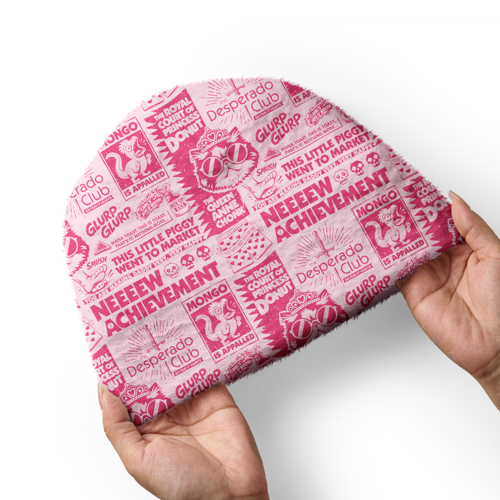 Pagewings Sci-Fi Book Lover Knit Patterned Beanie