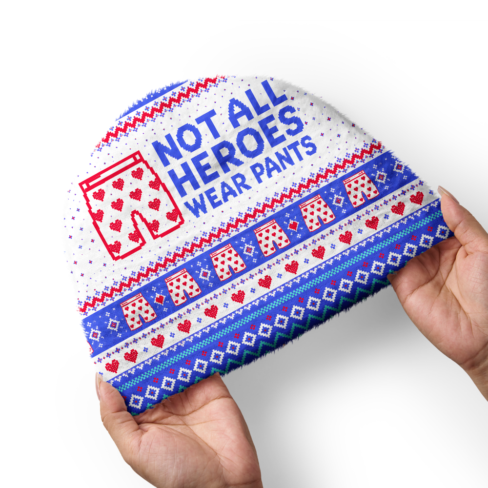 Pagewings Sci-Fi Book Lover Knit Patterned Beanie
