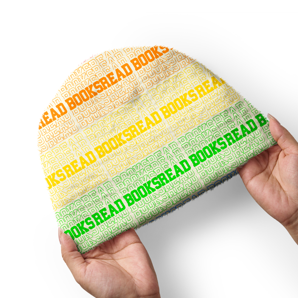 Pagewings Bookish Vibe Knit Patterned Beanie