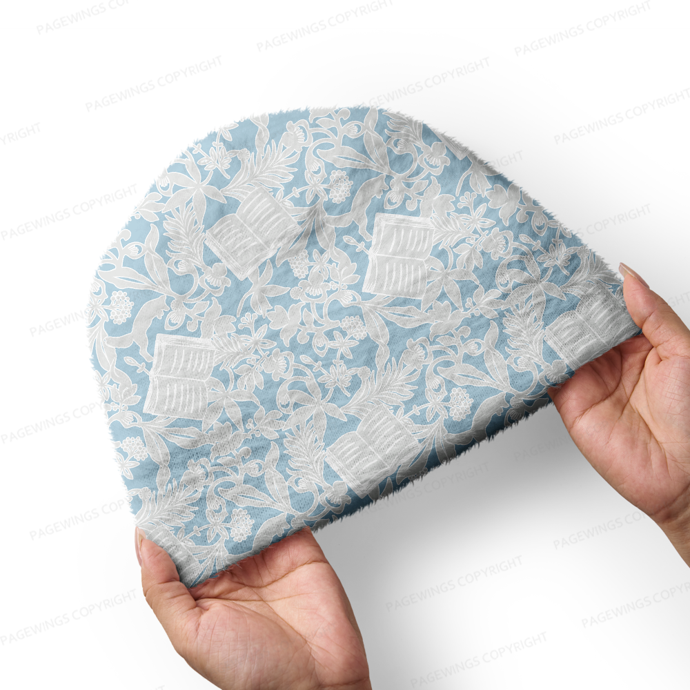 Pagewings Bookish Vibe Knit Patterned Beanie