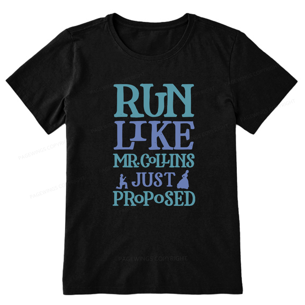 Pagewings Run Like Mr. Collins Unisex Classic T-shirt