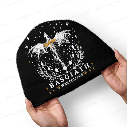 Pagewings Book Dragon Knit Patterned Beanie