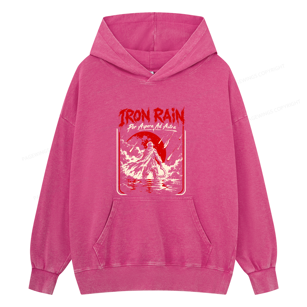 Pagewings Sci Fi Book Lover Unisex Washed Hoodie