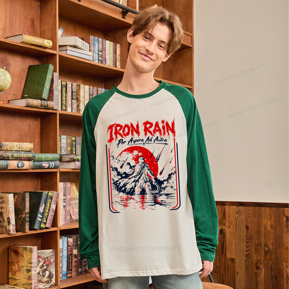 Pagewings Sci Fi Book Lover Long Sleeve Raglan T-shirt