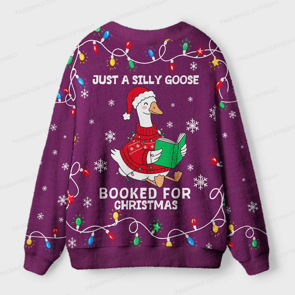 Pagewings Just A Silly Goose Light Knit Unisex Cardigan Sweaters