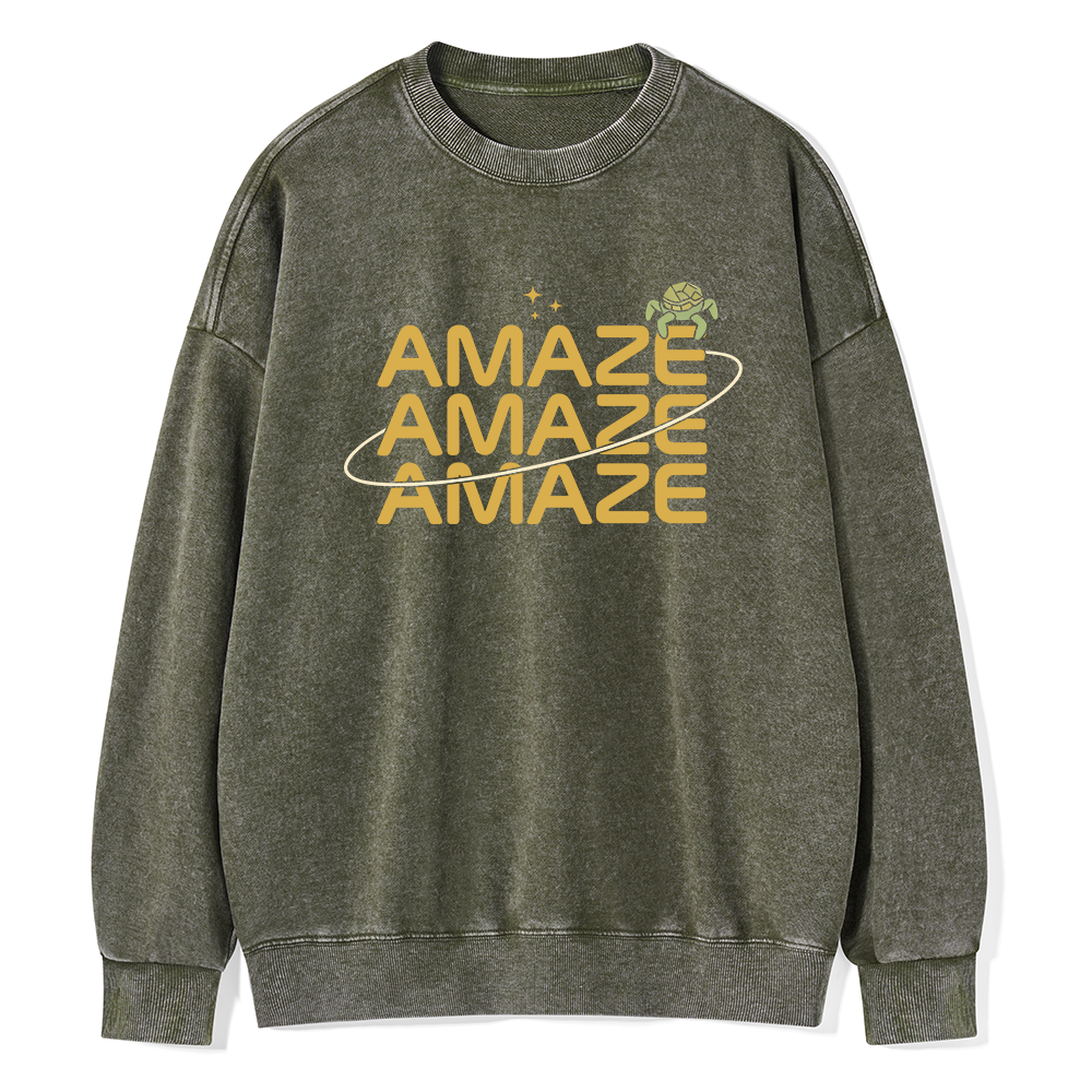Pagewings Amaze Unisex Washed Sweatshirt