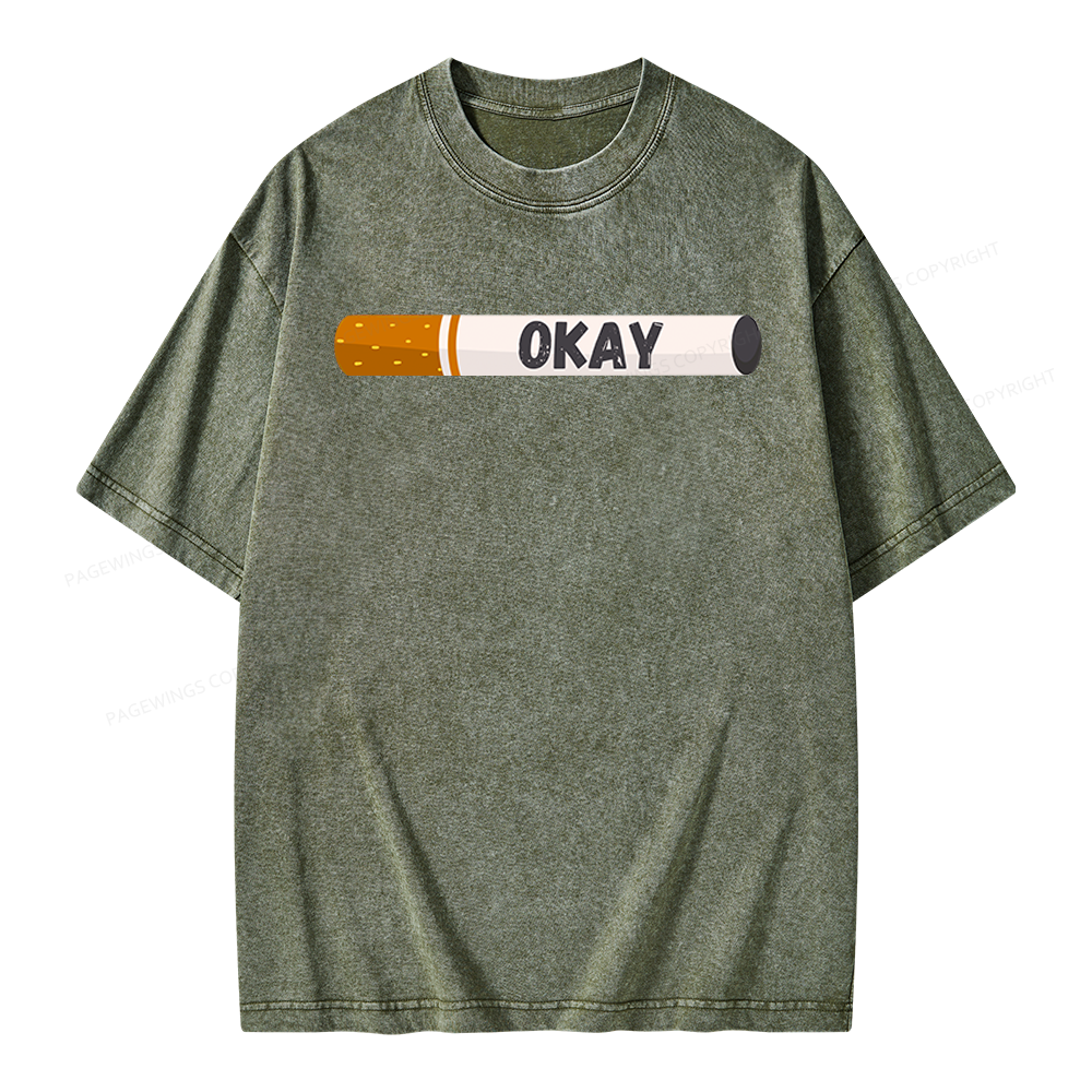 Pagewings Okay Unisex Washed T-shirt