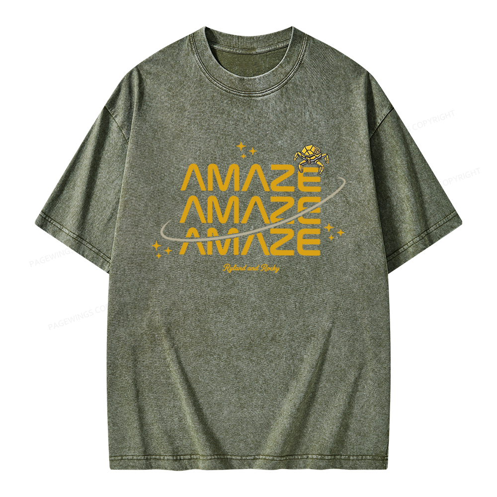 Pagewings Sci-Fi Book Lover Unisex Washed T-shirt