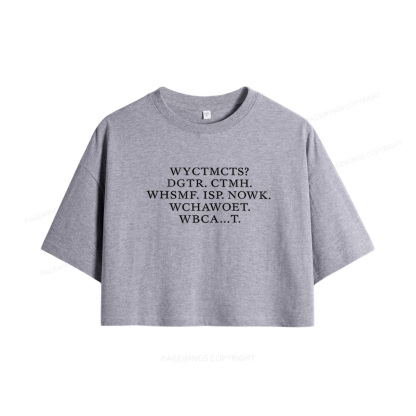 Pagewings I'm Coming to the Cottage Women Crop Tops