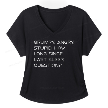 Pagewings Sci-Fi Soft Women's Modal V-neck T-shirt  