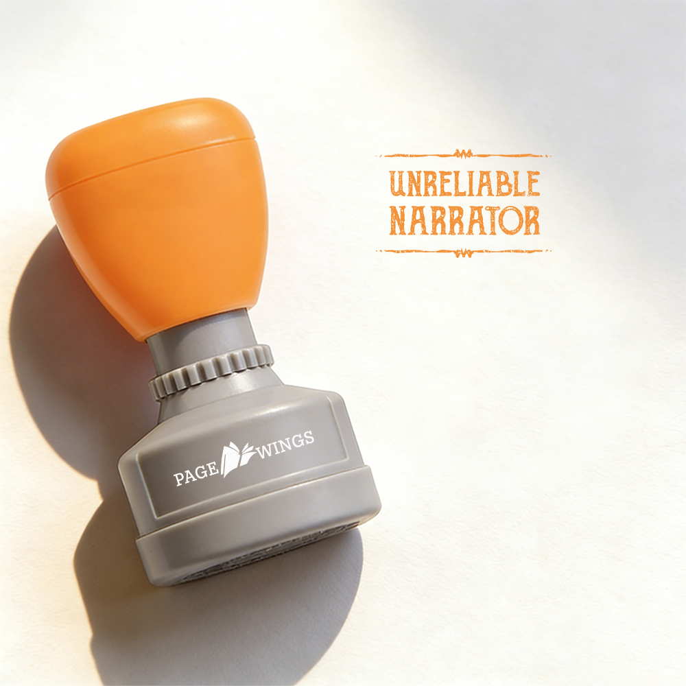 Pagewings Unreliable Narrator Stamp