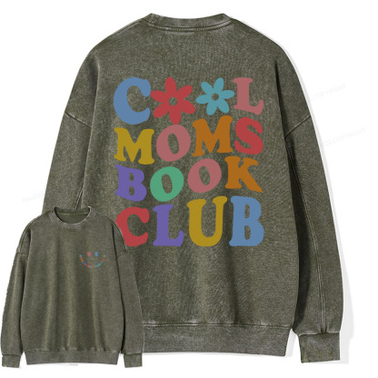 Pagewings Cool Aunts Books Clubs Unisex Washed Sweatshirt
