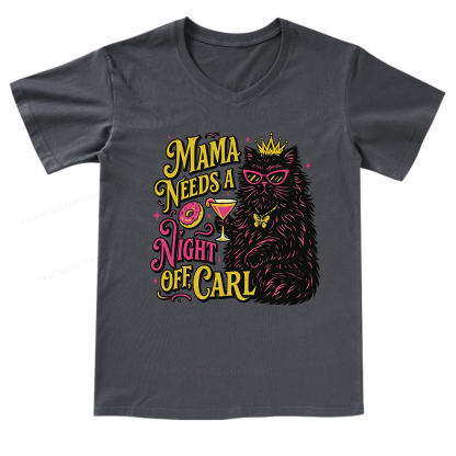 Pagewings Mama Needs A Night Off V-neck T-shirt